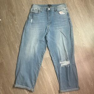 Denim boyfriend jeans